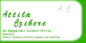 attila czibere business card